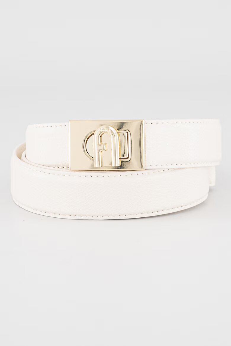 Furla Кожен колан с лого на токата