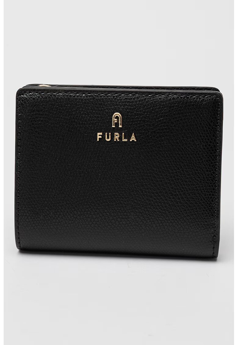 Furla Малко кожено портмоне Camelia с метално лого