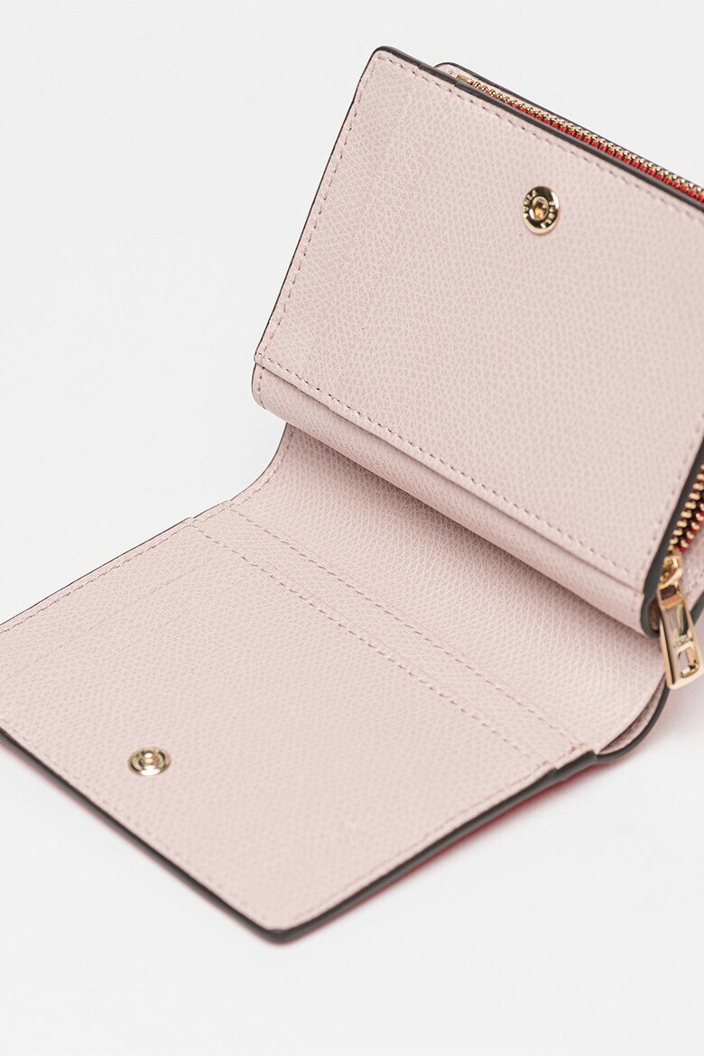 Furla Кожен портфейл Camelia с метално лого Корал/Светло червено