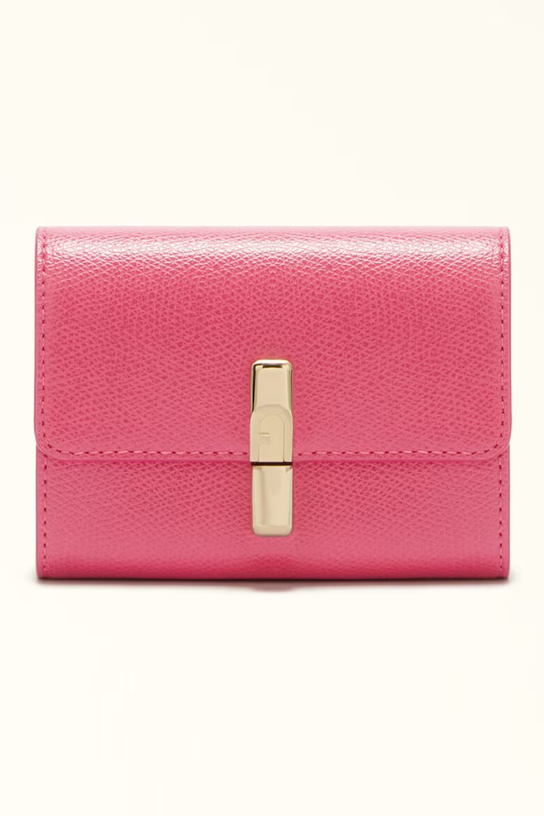 Furla Кожен портфейл с Iride двойно прегъване Фуксия