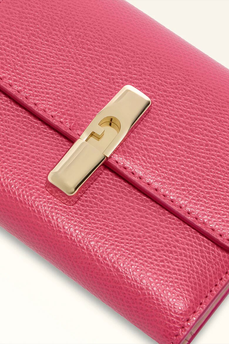 Furla Кожен портфейл с Iride двойно прегъване Фуксия