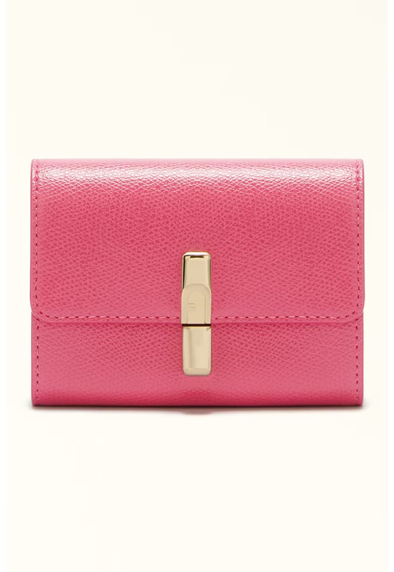 Furla Кожен портфейл с Iride двойно прегъване - Фуксия