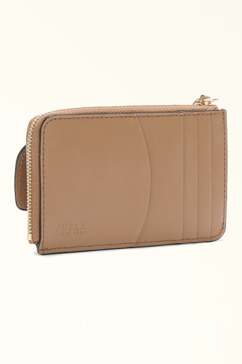 Furla Кожен портфейл с отделяща се каишка за китката Светлокафяв