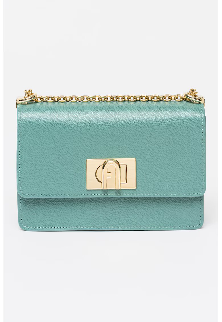Furla Кожена чанта 1927 с презрамка-верижка - Персийско зелено