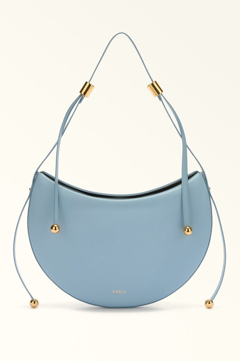 Furla Кожена чанта Half-Moon Лавандула
