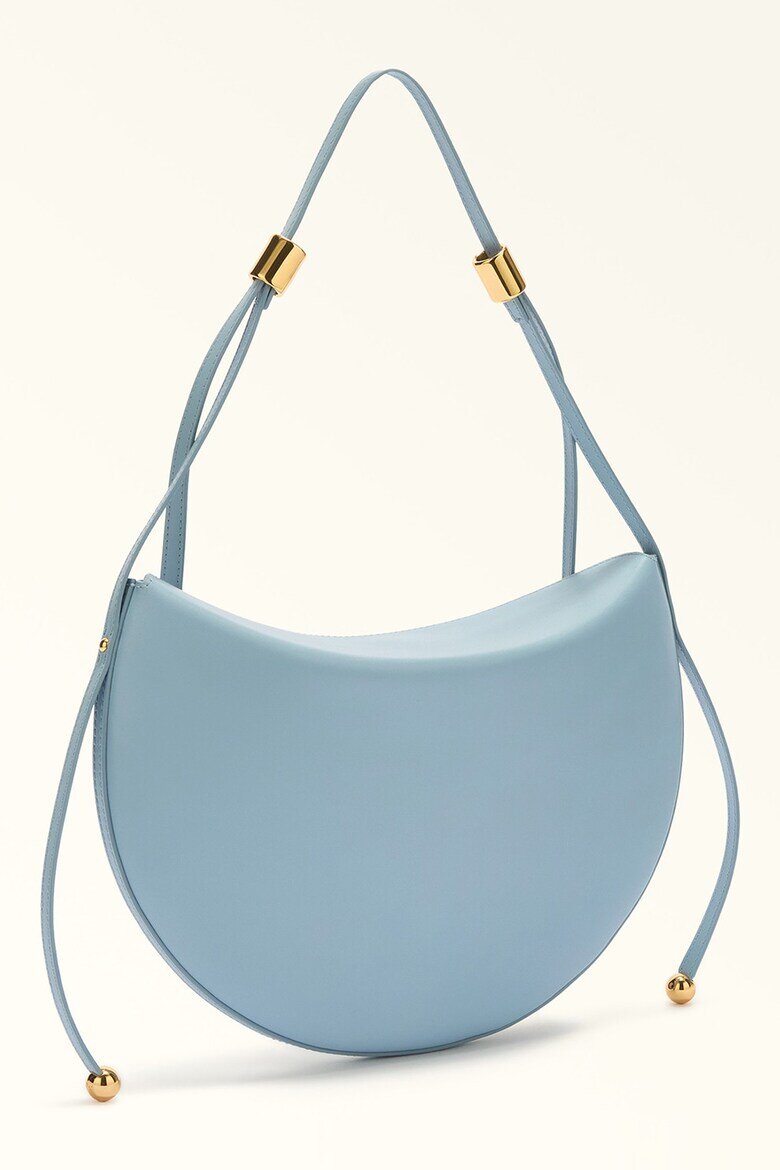 Furla Кожена чанта Half-Moon Лавандула