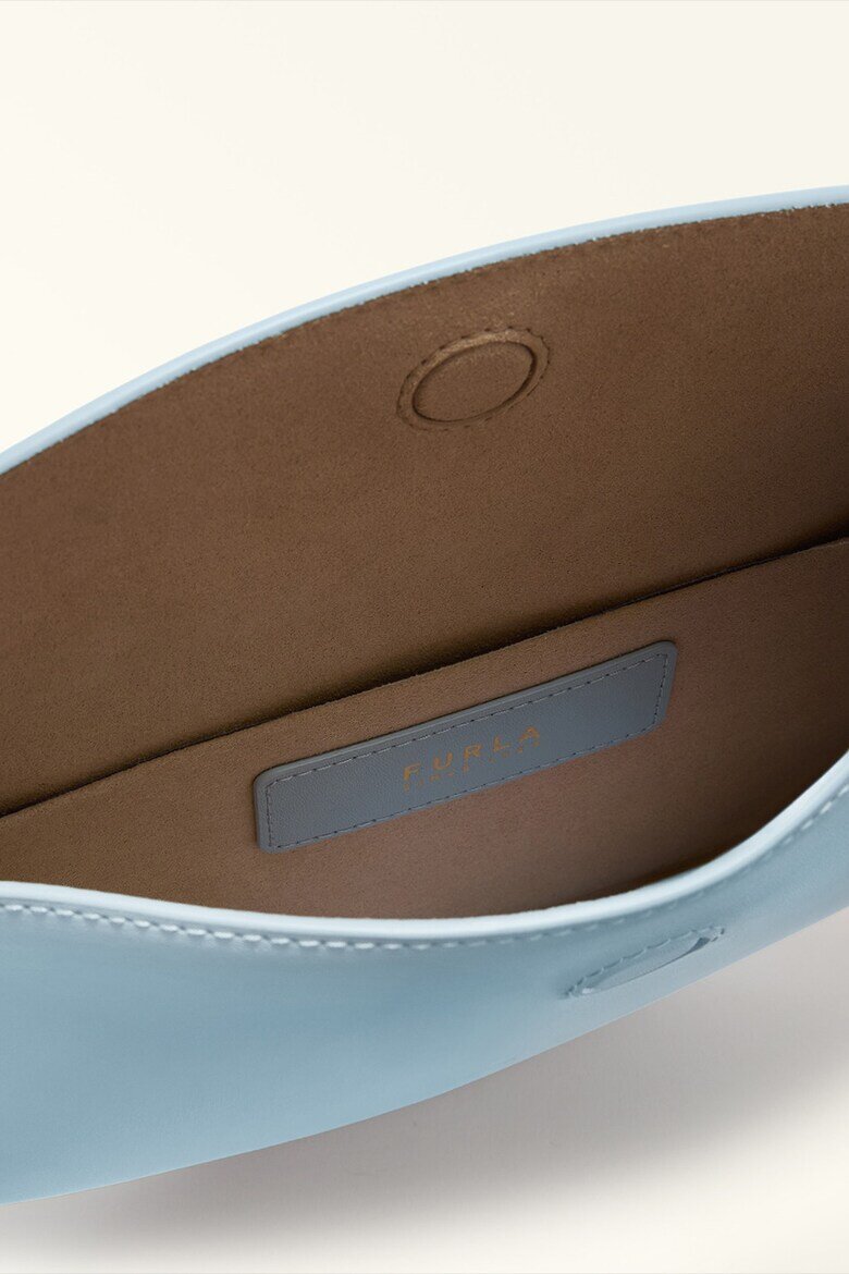 Furla Кожена чанта Half-Moon Лавандула