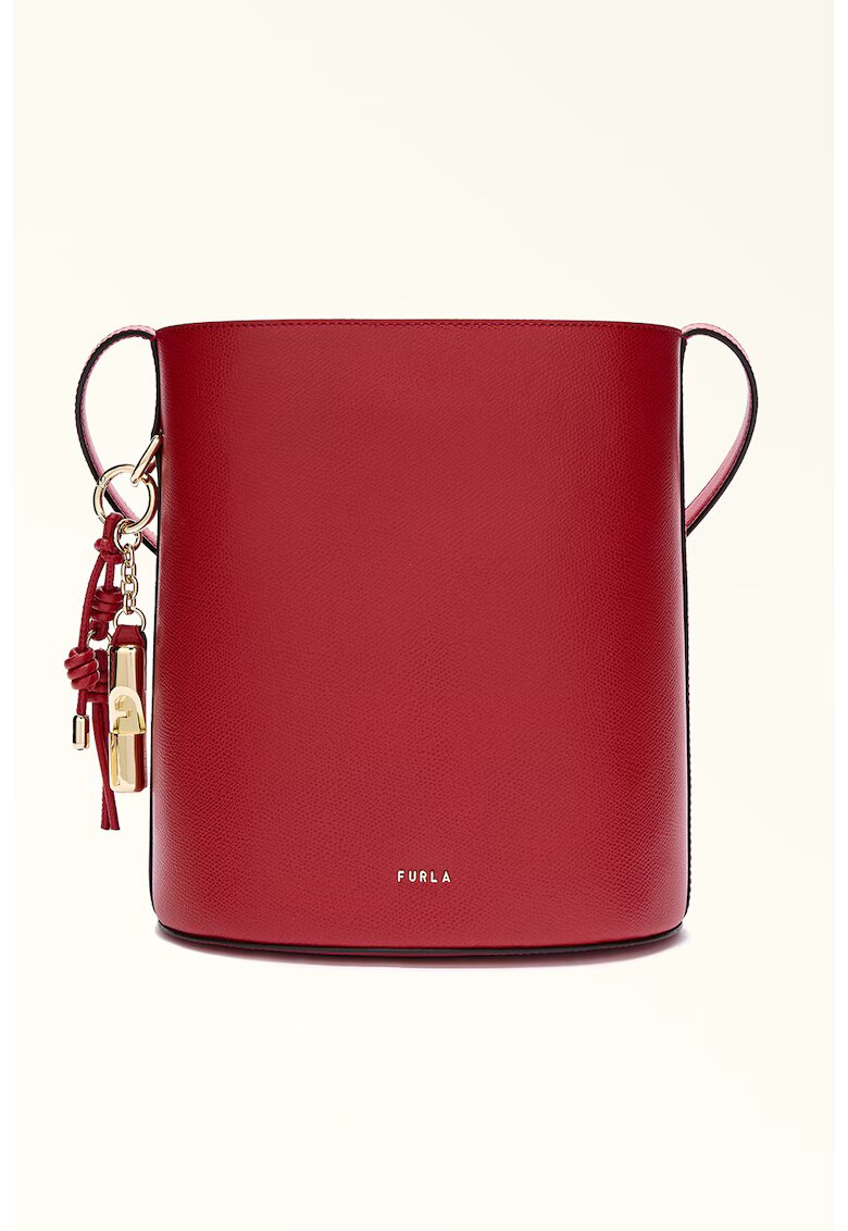 Furla Кожена чанта с лого