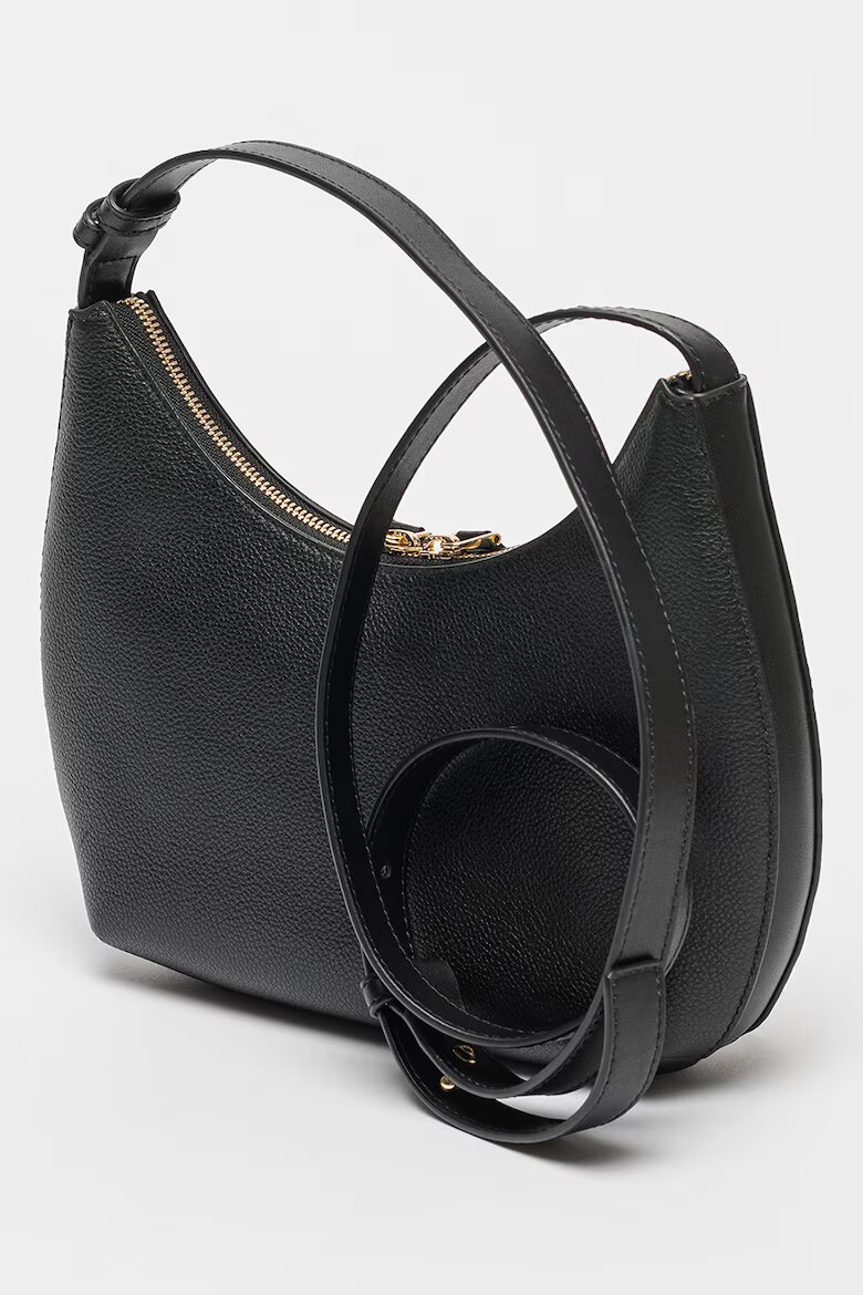 Furla Кожена чанта за рамо Goccia Черен