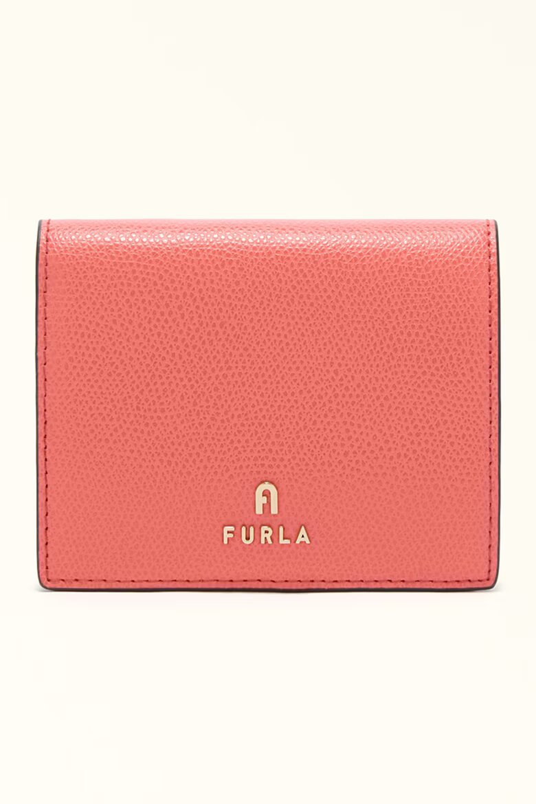 Furla Кожено портмоне Camelia с двойно прегъване Яркорозово/Пастелнорозов
