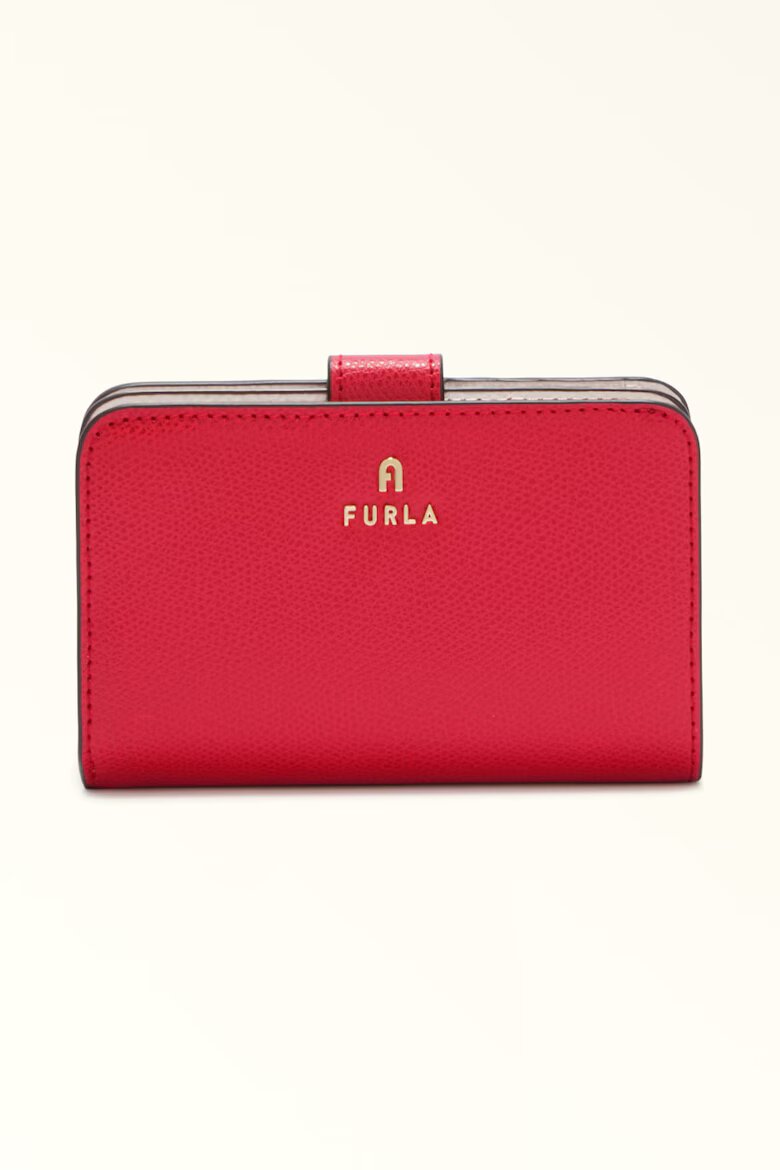 Furla Кожено портмоне Camelia с лого Аленочервен