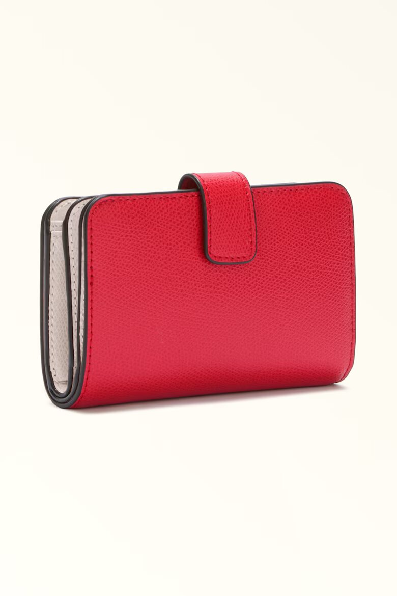 Furla Кожено портмоне Camelia с лого Аленочервен