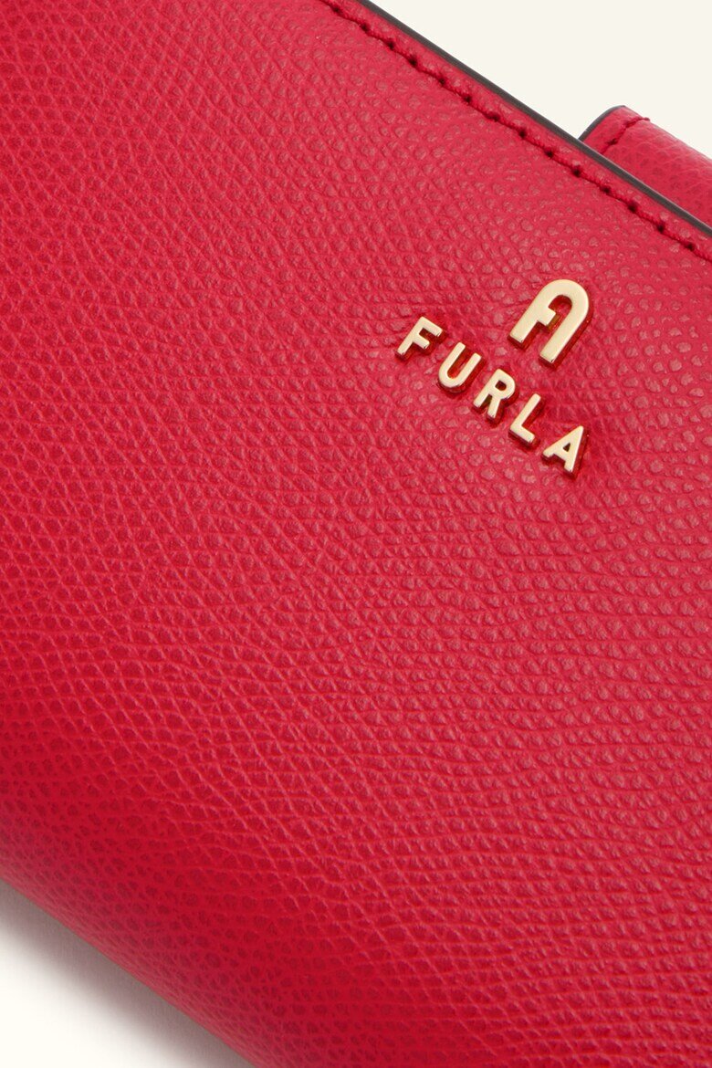 Furla Кожено портмоне Camelia с лого Аленочервен