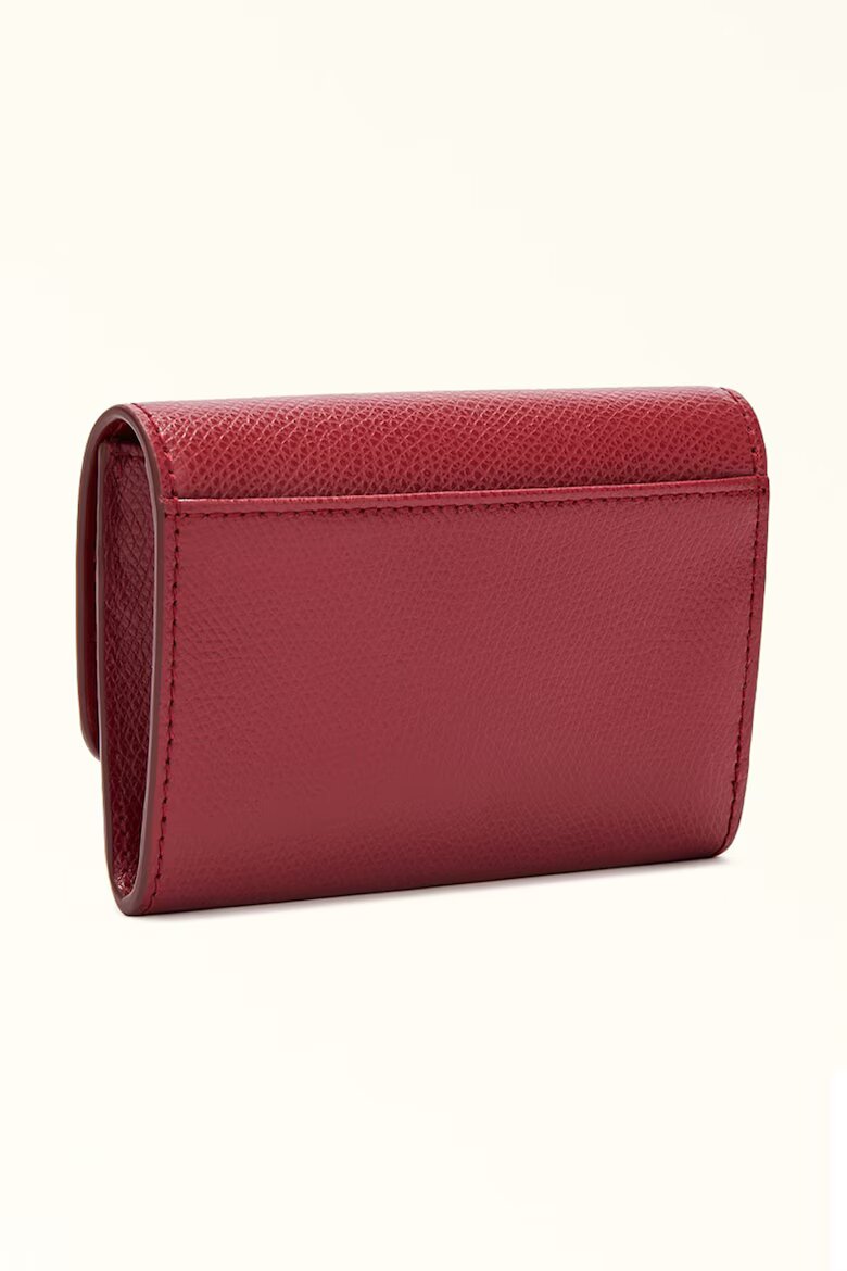 Furla Кожено портмоне с капаче Тъмночервен