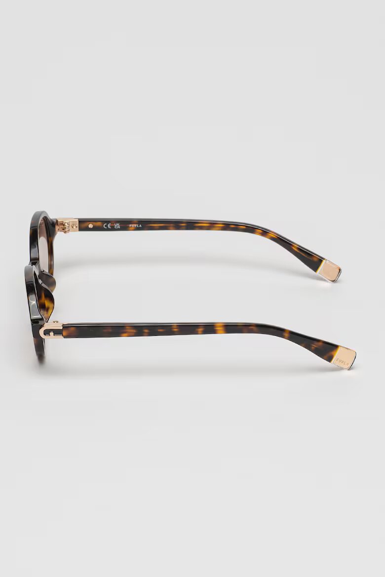 Furla Овални слънчеви очила Кафяв