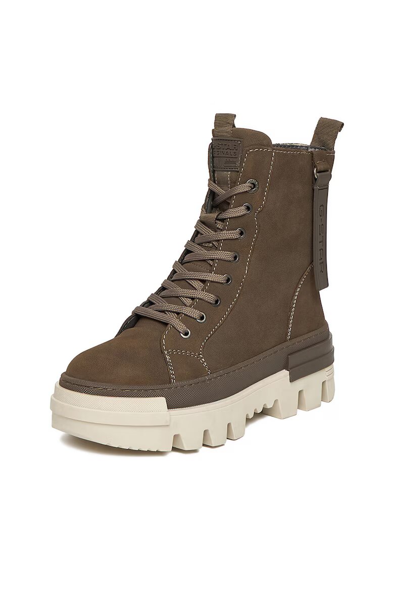 G STAR RAW Дамски ботуши естествена кожа зелени CEO-WI16-PATTRICK-01