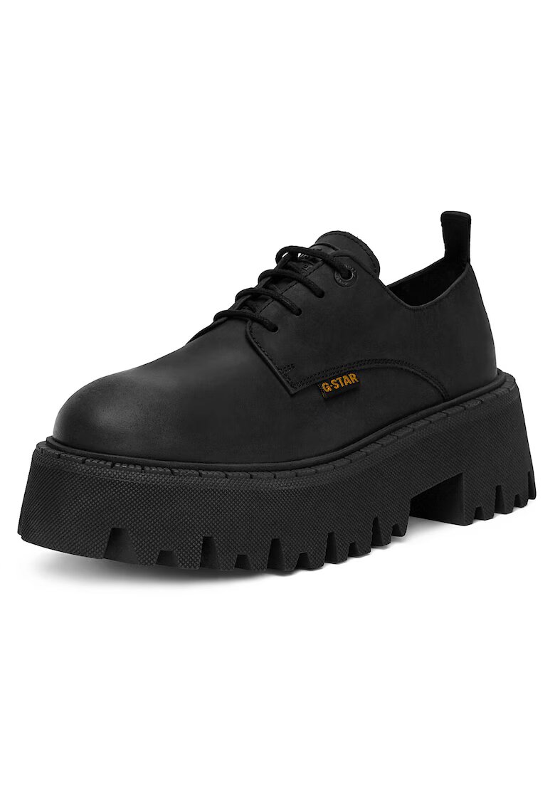 G STAR RAW Дамски обувки - с платформа - черни - естествена кожа