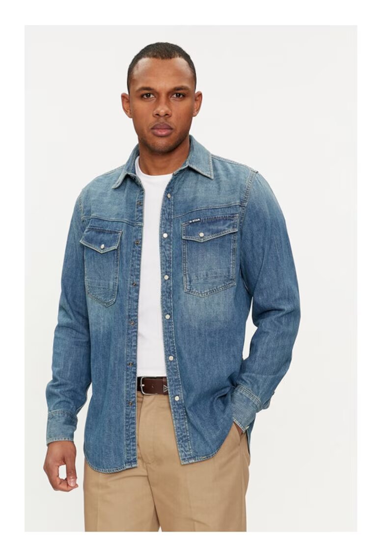 G-Star Raw Мъжка риза - 805036 - синя - памук