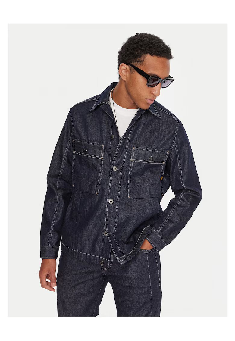 G STAR RAW Мъжка риза - деним - тъмносиня