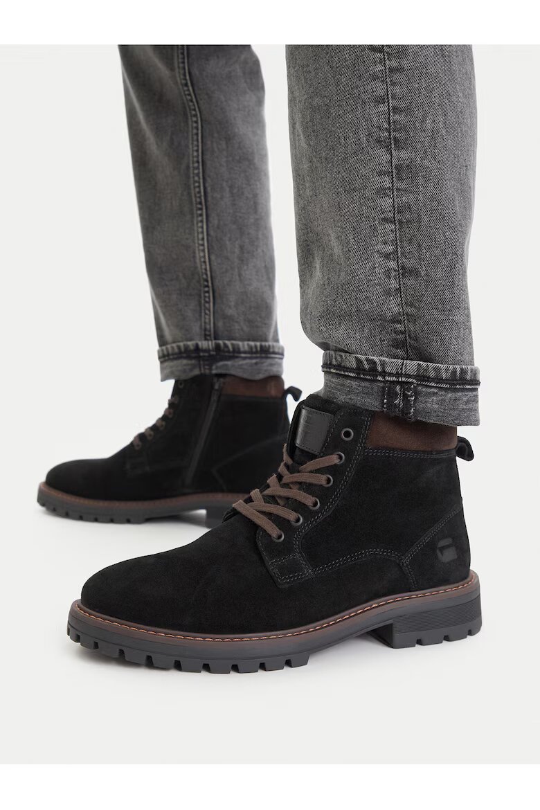 G STAR RAW Мъжки боти естествена кожа кафяви