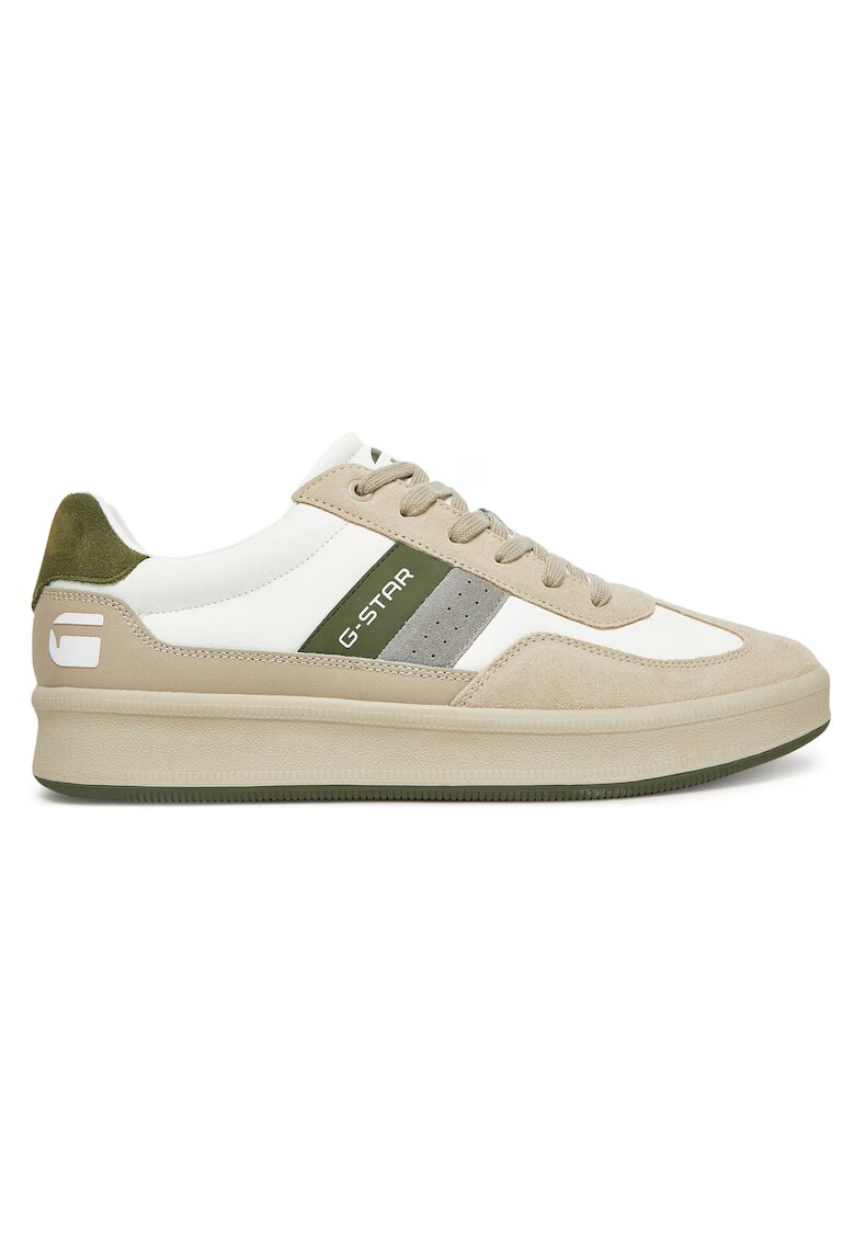 G STAR RAW Мъжки кецове - CARTER-01-WE - бели - естествена кожа