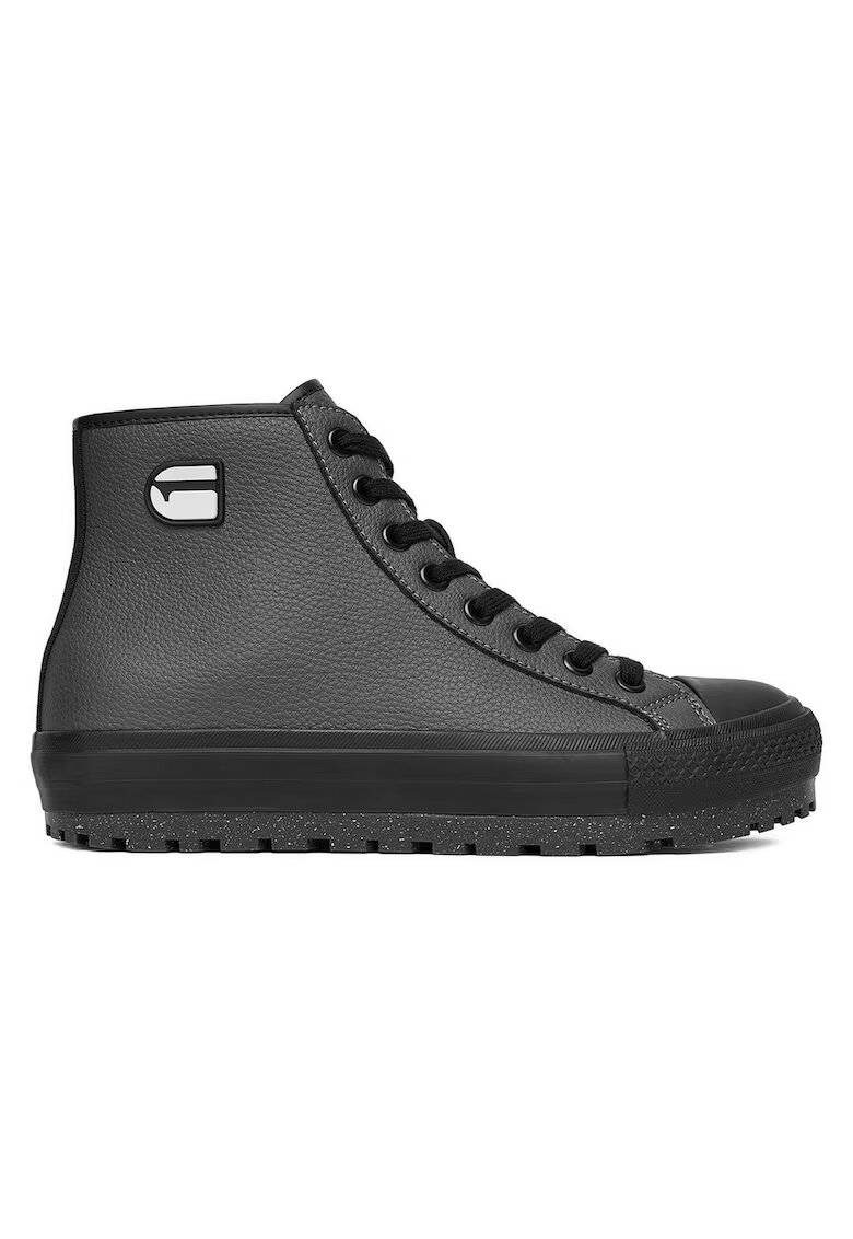 G STAR RAW Мъжки кецове естествена кожа - сиви - модел CEO-ALEX-01