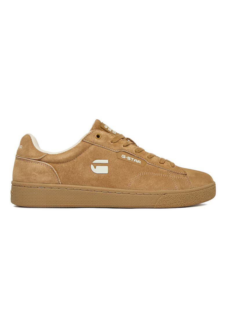 G STAR RAW Мъжки кецове - G-Star Raw - естествена кожа - бежови - класически дизайн