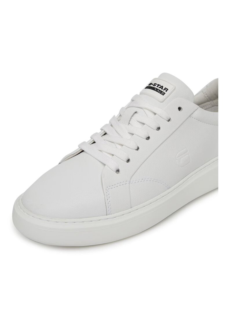 G STAR RAW Мъжки кецове LONDON-04 MI08 - естествена кожа - бели
