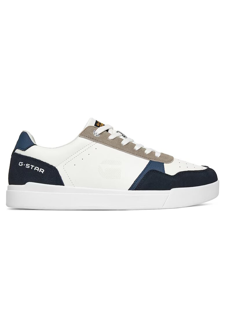 G STAR RAW Мъжки кецове V5-10502 - естествена кожа - бели