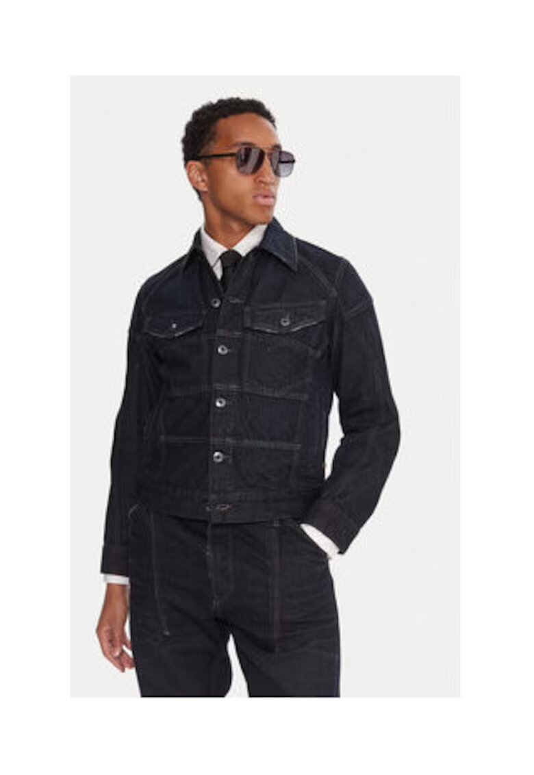 G-Star Raw Мъжко дънково яке - G Star Raw - тъмносиньо - 100% памук