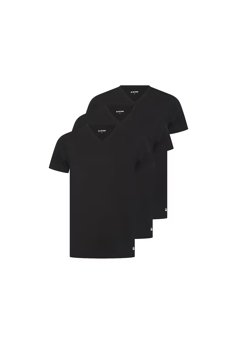 G-Star Raw Шпиц тениска Spruce - 3 броя - Черен