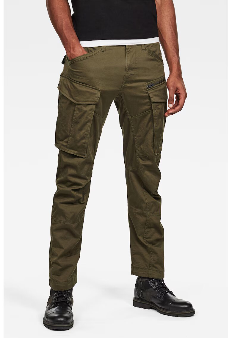 G-STAR Rovic Cargo Pants With Drawstring Cuffs And Pockets - Тъмнозелен
