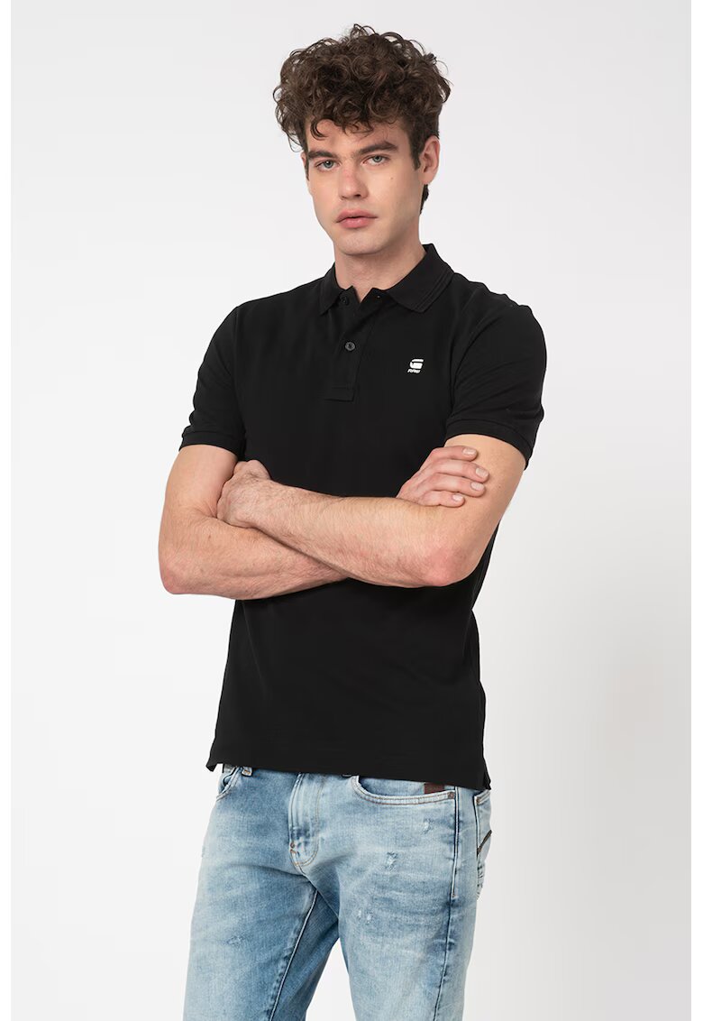 G-STAR Слим тениска Dunda от пике с яка
