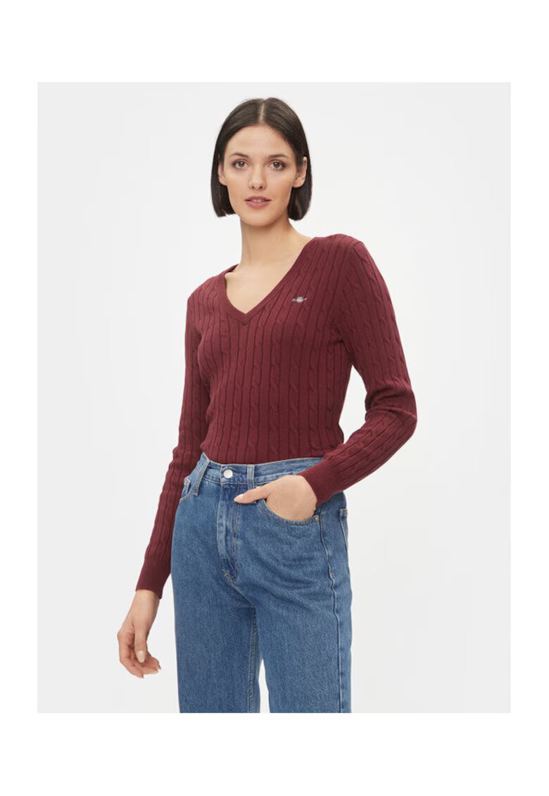 Gant Дамски пуловер - 303284626 - Памук - XS INTL - Червен