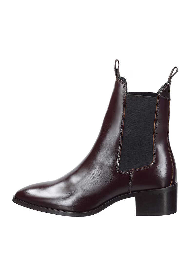 Gant Кожени боти Chelsea с масивен ток