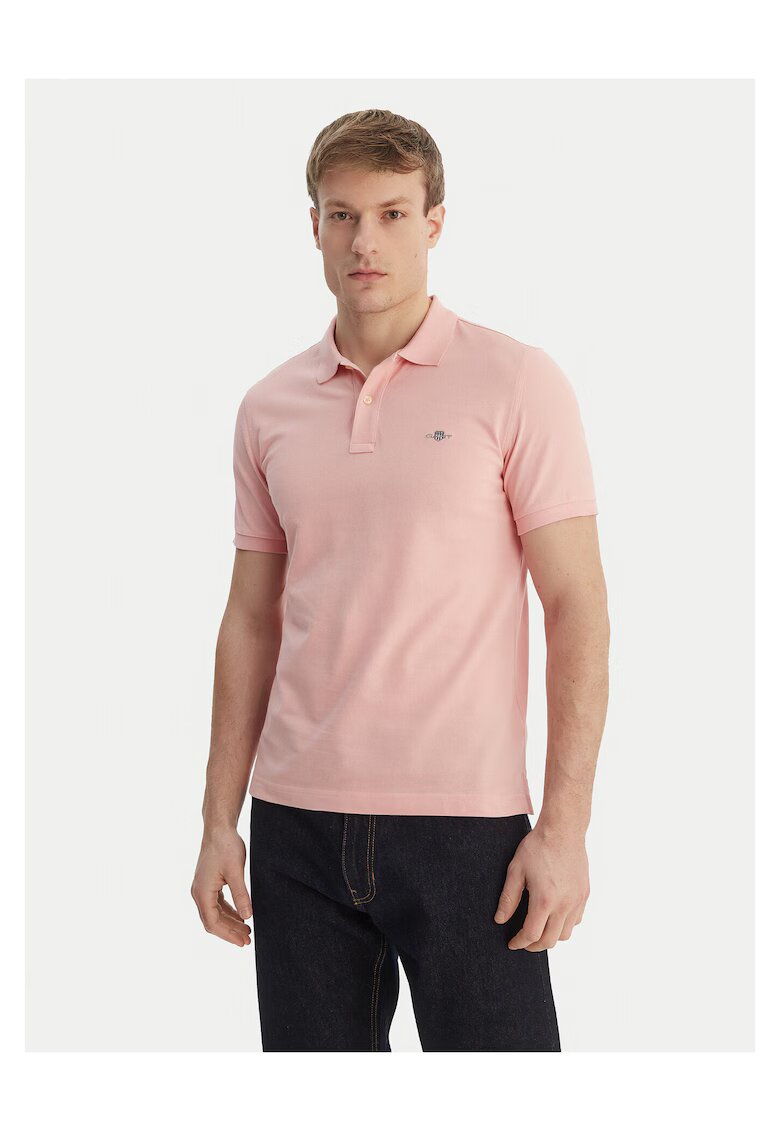 Gant Мъжка тениска - slim fit - розова - памук