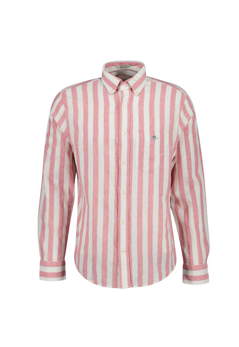 Gant Раирана риза с яка Oxford - Розово