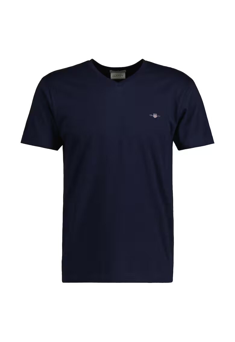 Gant Слим тениска Shield с шпиц