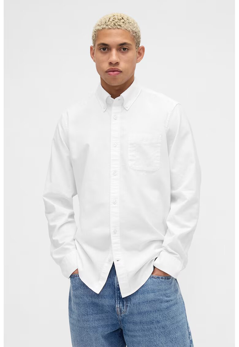 GAP Риза с памук с яка Oxford