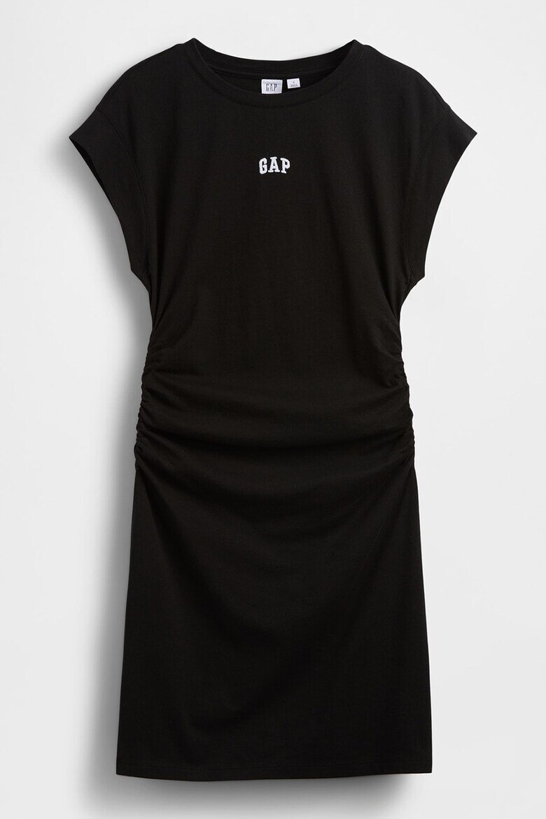GAP Рокля с рюш Черен