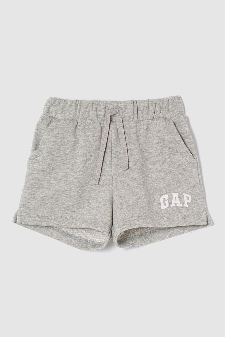 GAP Шорти с регулируема талия Светлосив меланж