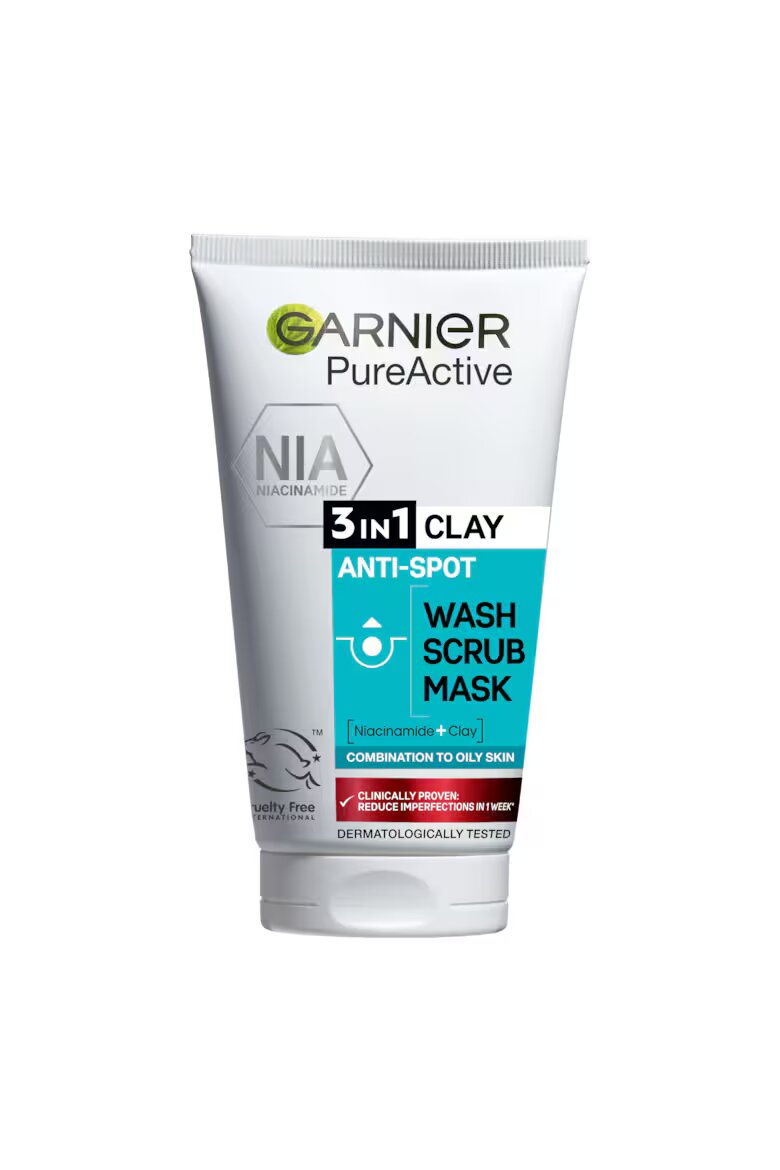 Garnier Гел за почистване Pure Skin Naturals 3 in 1 150 мл