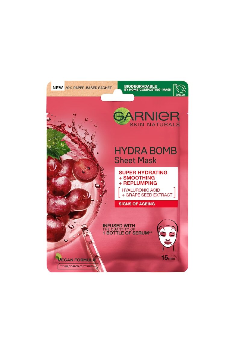 Garnier Хидратираща маска за лице Skin Naturals С екстракт от гроздови семки 28 гр