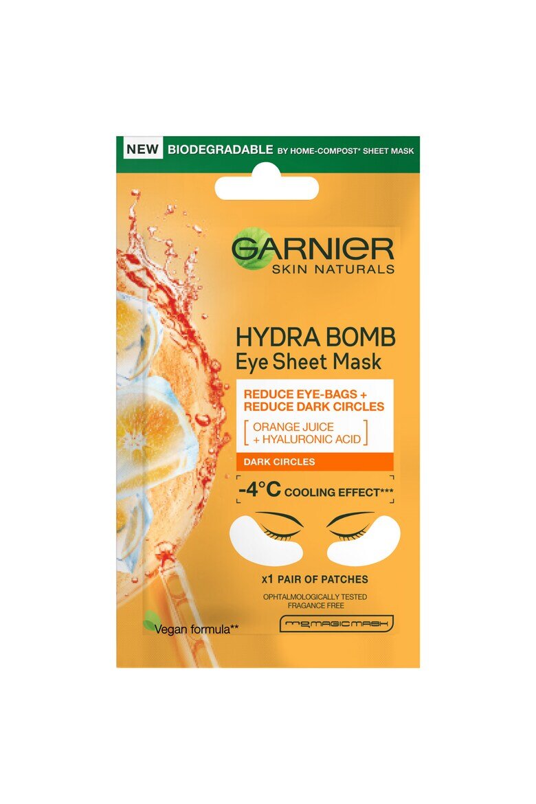 Garnier Маска за очи Moisture + Fresh Look с екстракт от портокал 6 г