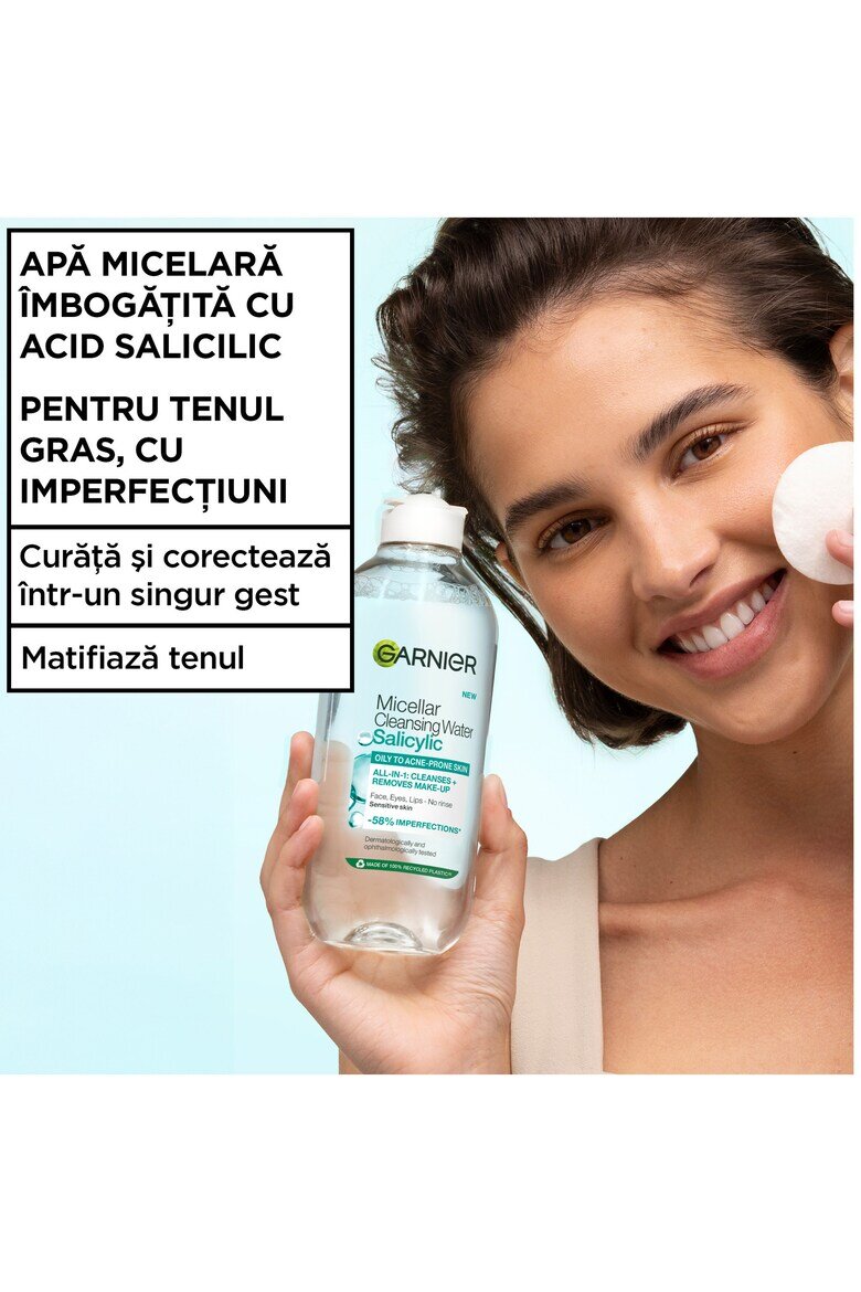 Garnier Мицеларна вода Обогатена със салицилова киселина 400 мл
