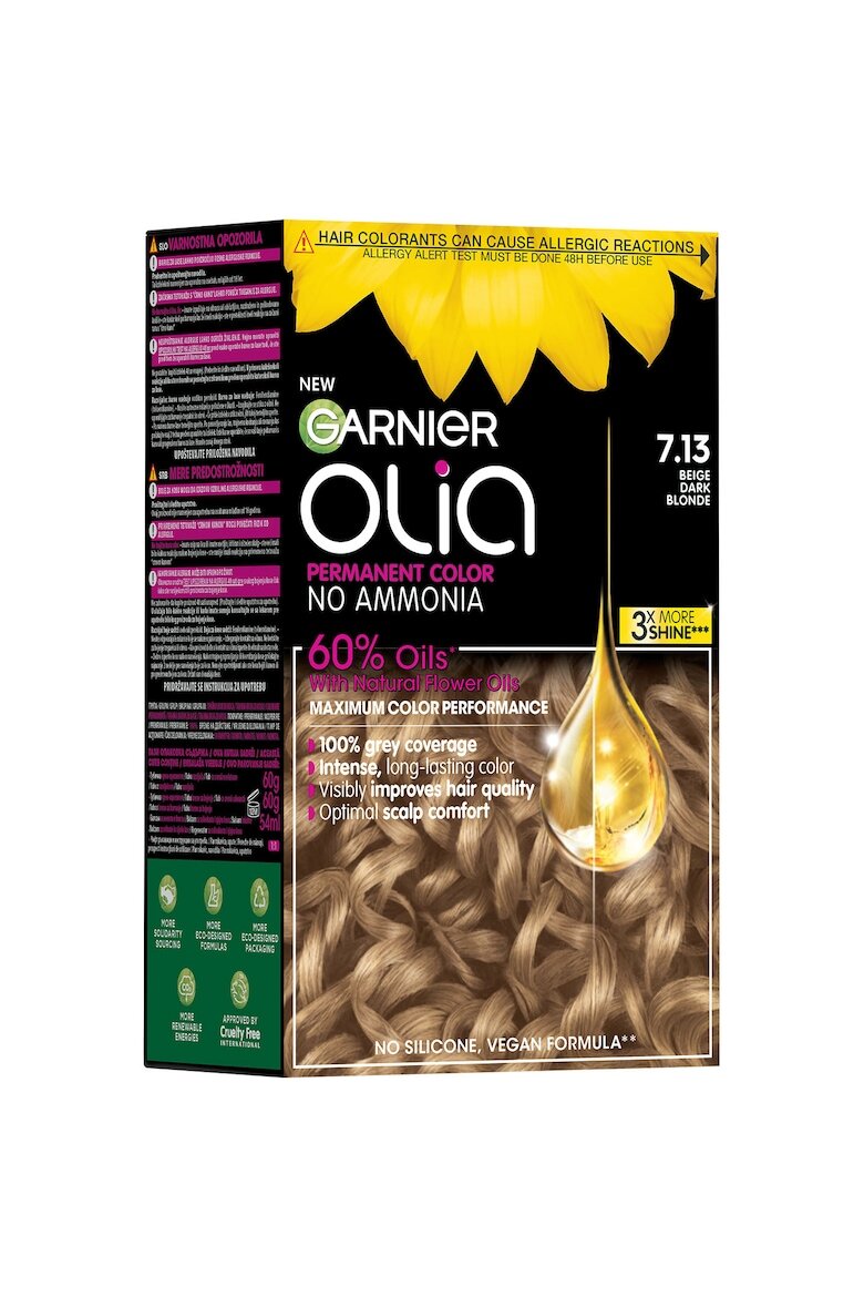 Garnier Перманентна боя за коса без амоняк Olia 174 мл Beige Dark Blonde