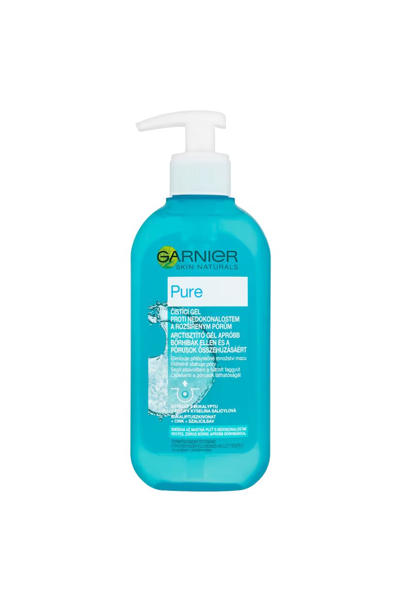 Garnier Почистващ и освежаваш гел за кожа Skin Naturals Pure Pumpy - 200 мл