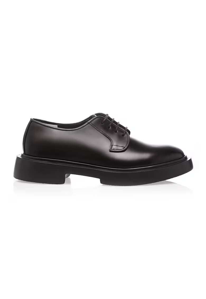 Gemelli Shoes Кожени обувки Leo - Черен