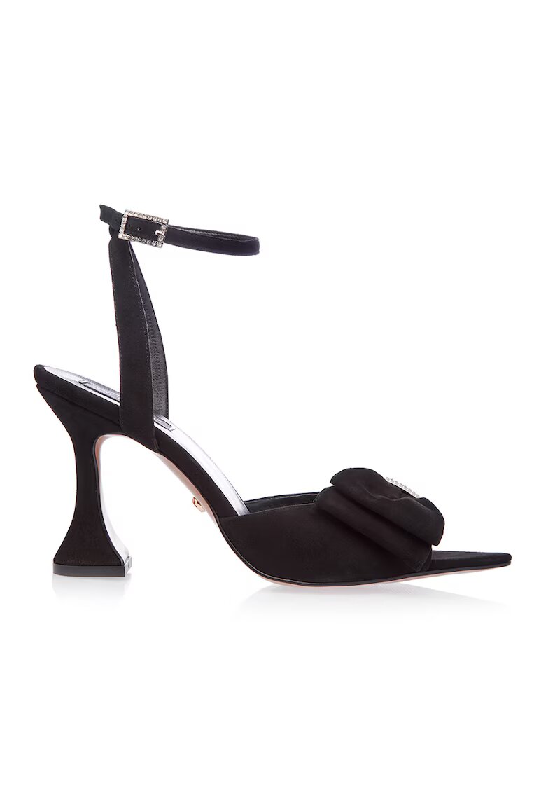 Gemelli Shoes Кожени сандали Lotus - Черен