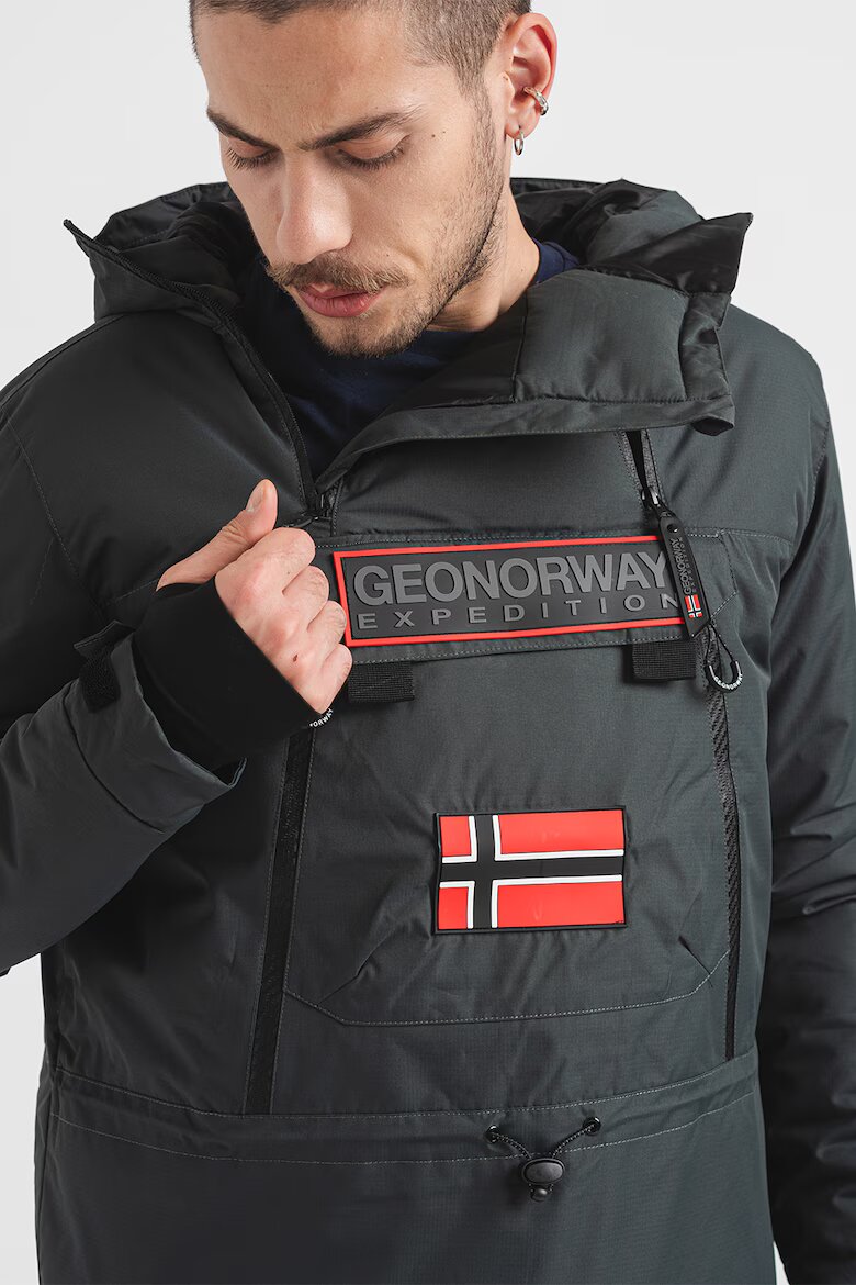 Geo Norway Зимно яке Benyamine без закопчаване Тъмнозелен